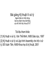 Kĩ thuật vi xử lý - Thiết kế các cổng I/O pdf