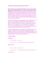 Tổng hợp các shortcut tiện dụng trong Windows 7 pot