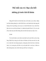 Thể chất của trẻ: Bạn cần biết những gì trước khi đi khám ppt