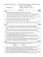 ĐÁP ÁN MÔN SINH HỌC KHỐI B NĂM 2003 pdf