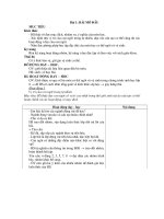 Bài 1: BÀI mỞ ĐẦU