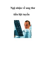 Ngộ nhận về ung thư tiền liệt tuyến potx