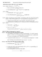 Đề số 11 - Đề tổng hợp luyện thi đại học môn toán chương trình không phân ban docx