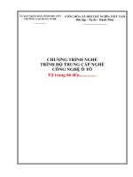 PHÂN PHỐI CHƯƠNG TRÌNH CÔNG NGHỆ ÔTÔ