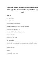 Thanh toán vốn đầu tư Dự án các công trình giao thông tránh ngập thuỷ điện Sơn LaTạm ứng vốnDự án quy hoạch pps