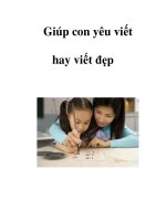 Giúp con yêu viết hay viết đẹp doc