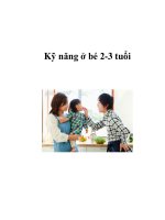 Kỹ năng ở bé 2-3 tuổi pdf