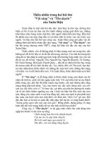 Thiên nhiên trong Vội vàng và Thơ duyên