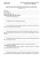 BAN TU NHAN XET DANH GIA XEP LOAI CUA GV.doc