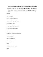 Cho vay vốn tín dụng đầu tư của Nhà nướcBán nợ giá bán nợ bằng hoặc cao hơn dư nợ gốcTrường hợp khách hàng gặp rủi ro do nguyên nhân khách quan bất khả kháng pptx