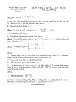 Đề ôn thi ĐH - CĐ năm 2010 - số 02