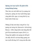 Quảng cáo trực tuyến vẫn phát triển trong khủng hoảng doc