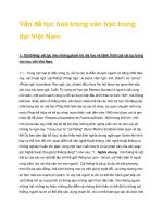 Vấn đề tục hoá trong văn học trung đại Việt Nam doc