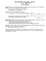 de thi thu THPT mon li  de so 4