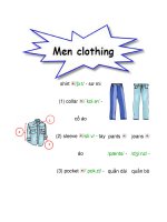 từ vựng về quần áo doc