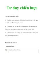 Tư duy chiến lược pptx