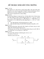 Đề thi, đáp án vật lý 8
