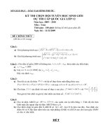 Đề chọn đội tuyển Quốc gia 12