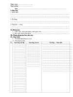 Mẫu Giáo Án mới