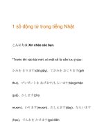 1 số động từ trong tiếng Nhật potx