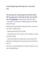 Chuyển đổi định dạng PDF thành Docs với Facebook App Nếu bạn đang cần 1 ppsx
