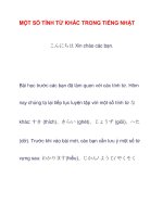 MỘT SỐ TÍNH TỪ KHÁC TRONG TIẾNG NHẬT doc