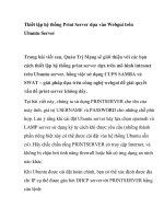 Thiết lập hệ thống Print Server dựa vào Webgui trên Ubuntu Server Trong bài viết pptx