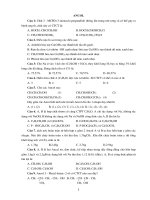 trac nghiem ancol hay