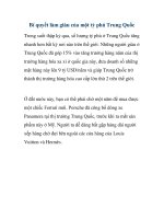 Bí quyết làm giàu của một tỷ phú Trung Quốc docx