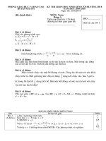 Đề thi (có đáp án) hsg toán 8 vòng huyện
