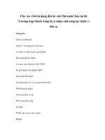 Cho vay vốn tín dụng đầu tư của Nhà nướcXóa nợ lãi Trường hợp khách hàng là cá nhân mất năng lực hành vi dân sự doc