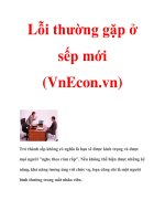 Lỗi thường gặp ở sếp mới ppsx