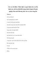 Cho vay thí điểm: Thẩm định và quyết định cho vayỔn định sản xuất ban đầuĐối tượng khách hàng là Doanh nghiệp Nhà nướcPhương thức cho vay theo từng lần pptx