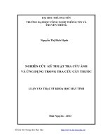 Nghiên cứu kỹ thuật tra cứu ảnh và ứng dụng trong tra cứu cây thuốc