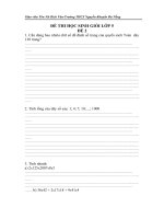 ĐỀ KIỂM TRA HỌC SINH GIỎI LỚP 5 ĐỀ 2