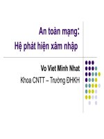an toàn mạng  hệ phát hiện xâm nhập - võ việt minh nhật