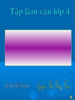 Giáo án tập làm văn lớp 4 ppsx