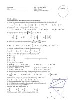 Đề thi Toán 8 học kì II, năm học 2009-2010