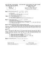 ĐỀ THI THỬ TUYỂN SINH VÀO LỚP 10 THPT CỦA TRƯỜ­­NG THCS HẢI BÌNH