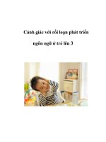 Cảnh giác với rối loạn phát triển ngôn ngữ ở trẻ lên 3 ppsx
