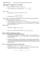 Đề số 3 - Đề tổng hợp luyện thi đại học môn toán chương trình không phân ban potx