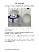 Mẫu bàn ăn UFO Với hình dáng giống hệt một vật thể bay không xác định (UFO) ppt