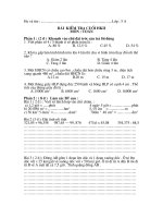 đề kiểm tra cuối năm lớp 5