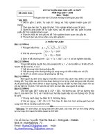 đề tuyển sinh vào lớp 10.hay