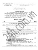 Đáp án Địa (TN THPT 2010)