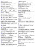 Câu hỏi trắc nghiệm sinh học 12 ppsx