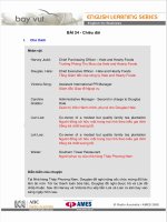 Tiếng anh thương mại - Chiêu Đãi pptx