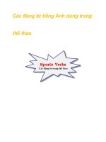 Các động từ tiếng Anh dùng trong thể thao -phần2 docx