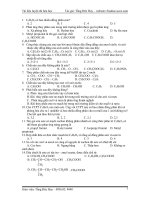 Đề trắc nghiệm hóa học ppsx