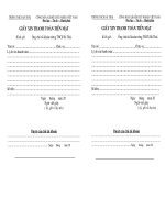 Giấy xin thanh toán - Miễn - Hà Thái